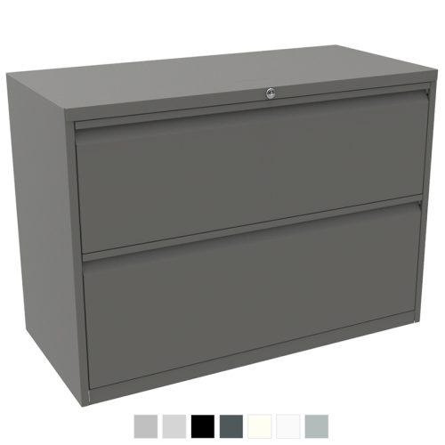 Dark grey office filing storage