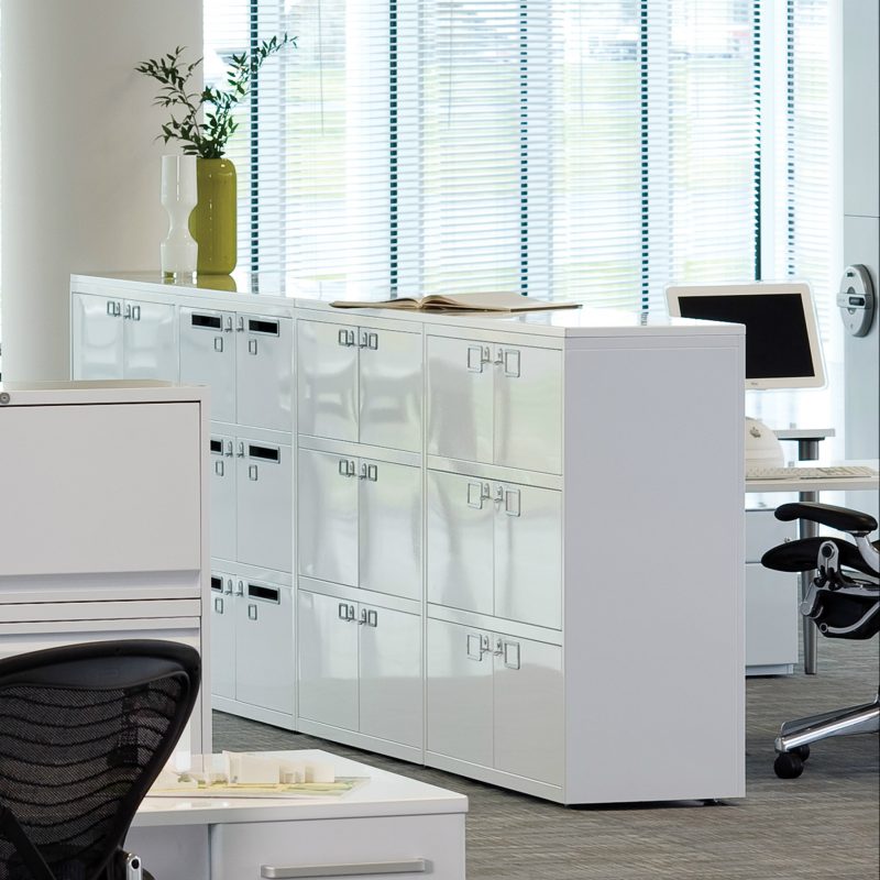 White office storage