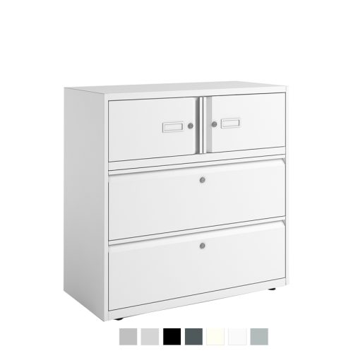 White filing and storage unit