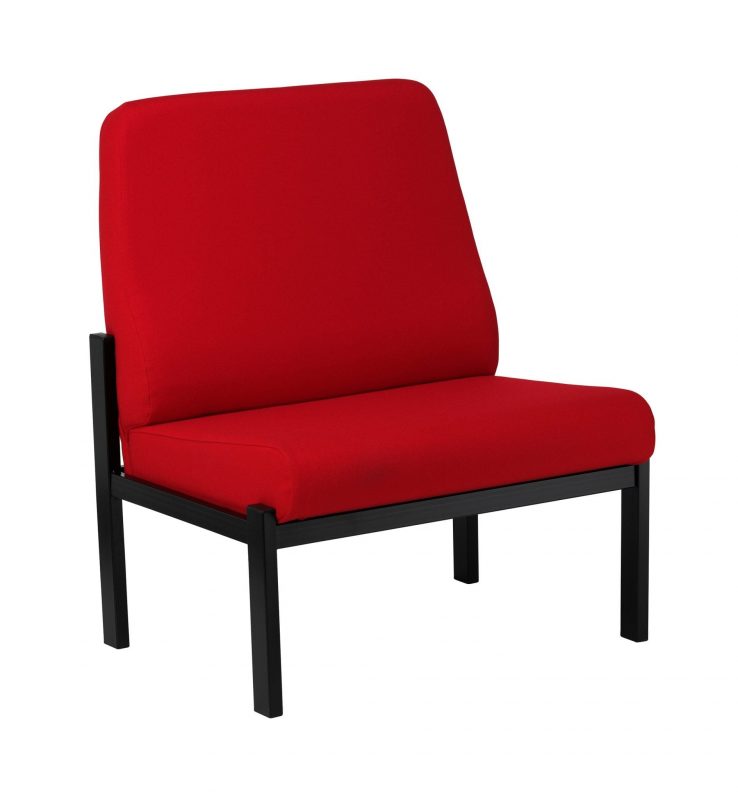 Red bariatric chair with high back