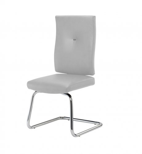 Grey meeting chair with cantilever base
