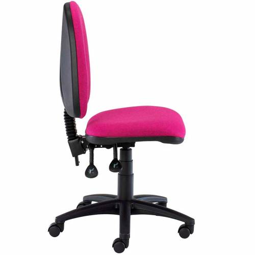 Pink desk chair with swivel base