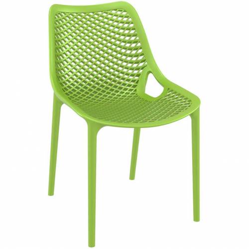 Green chair with mesh effect on seat and back