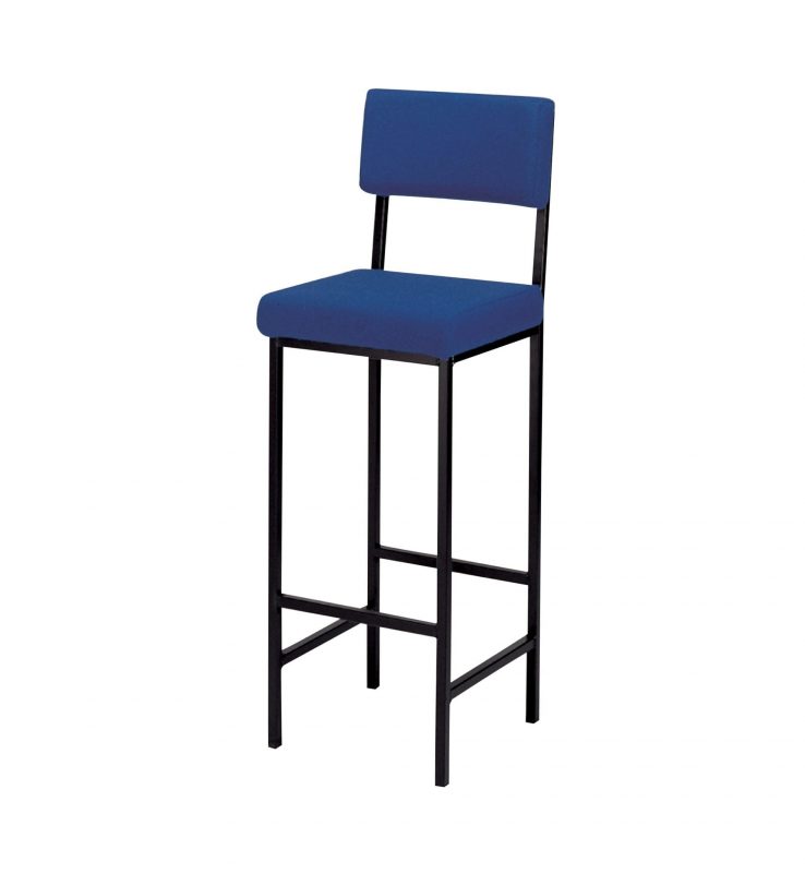 High blue Saltford stool