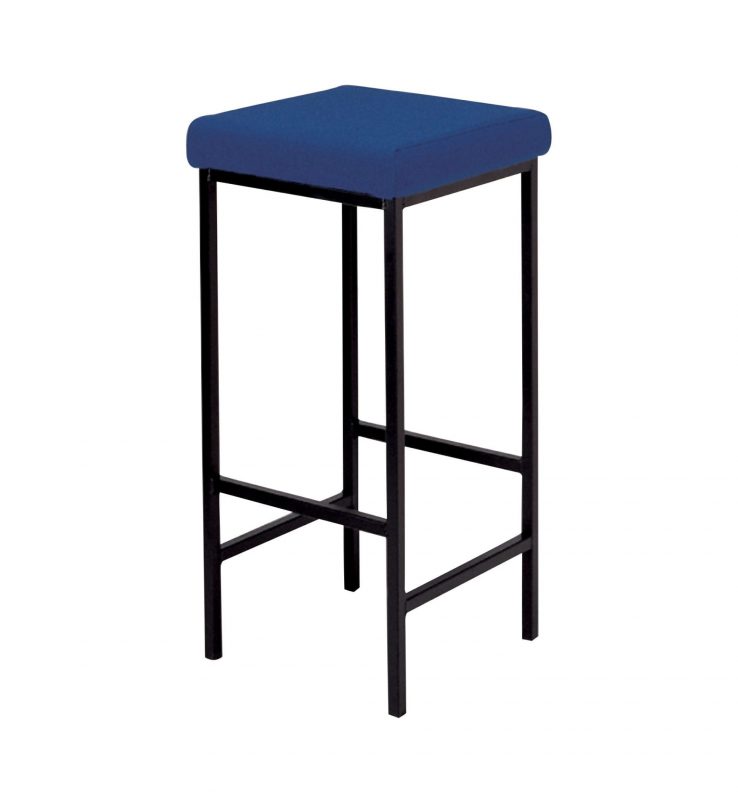 Blue Saltford stool without back