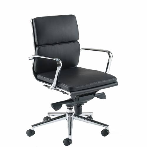 Black leather executive chair