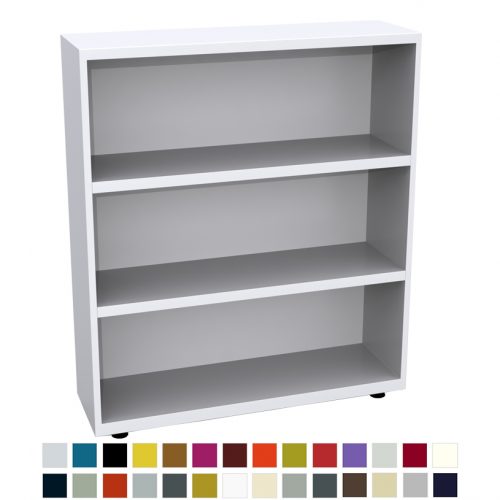 White bookcase with 3 shelves