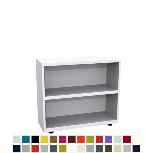 White bookcase with 2 shelves