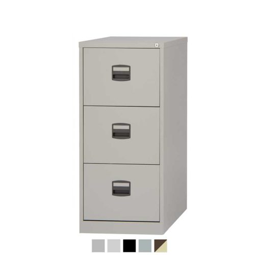 3 drawer white filing cabinet