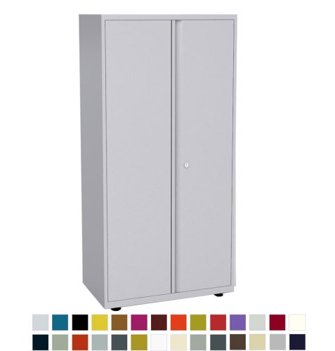 Tall white storage cupboard