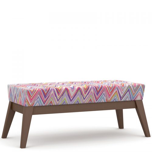 Patterned bench seating
