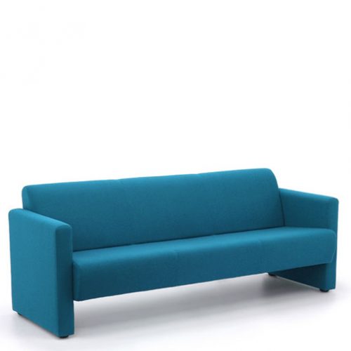 Blue 3 seater sofa